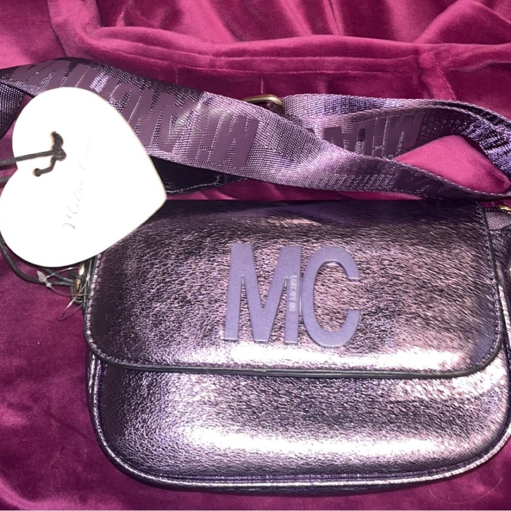 Metallic Purple Crossbody Bag